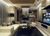 дизайн интерьера гостиной в современном стиле, дизайн-проект, проект, интерьер