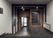 Интерьер входной группы, дизайн интерьера подъезда, Александров парк