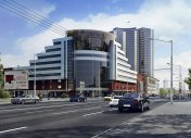 3д визуализация торгового центра GFM, новая архитектура в минске