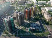 архитектурная концепция, архитектура жилого комплекса, дизайн фасадов жилых домов, архитектурная визуализация