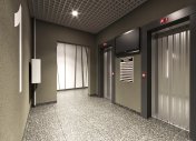 дизайн подъезда в минске, интерьеры подъездов, интерьер лифтового холла