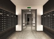 дизайн интерьера подъездов в минске, почтовые ящики в интерьере подъезда