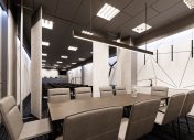 интерьер комнаты переговоров, дизайн интерьера большого офиса