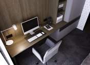 дизайн интерьера квартиры 100м2, домашний кабинет