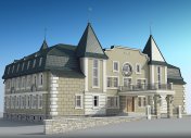 дизайн фасадов, жилой дом в классическом стиле