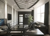 классический кабинет для руководителя, дизайн проект интерьера кабинета