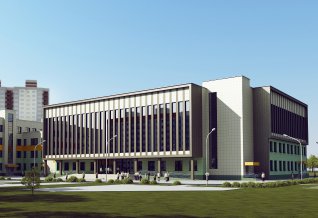 3D визуализация средней школы / г. Москва
