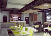 интерьер кафе фото, студия М5, портфолио