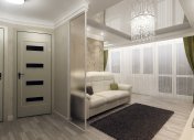коридор, интерьер коридора, 3d визуализация, студия дизайна М5