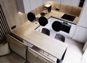 дизайн маленькой квартиры, студия М5? M5 Architects