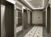 Интерьер лифтового холла, дизайн коридора, ремонт подъезда