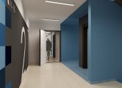 лифтовой холл, лифтовой тамбур, дизайн коридора в подъезде
