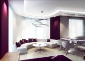 общая комната, интерьер гостиной, м5, однокомнатная квартира