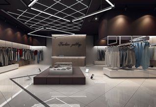 Интерьер магазина одежды FASHION GALLERY / Москва