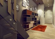 интерьер коридора, 3d визуализация интерьера,