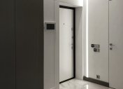 интерьер современного коридора, свет в коридоре, современный коридор
