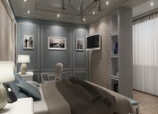 дизайн интерьера спальни в стиле art-deco, стиль арт-деко, классика