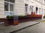 проект кафе Ярд в Минске, кафе, ржавый метал